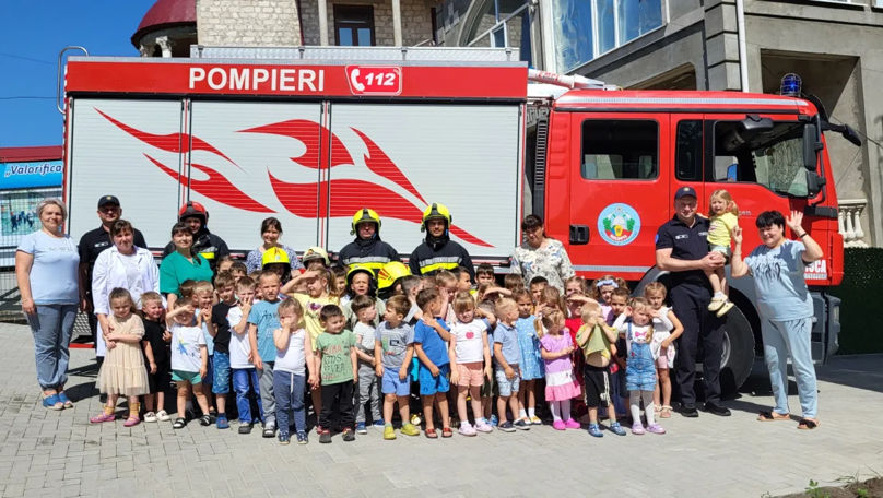 Simulare de incendiu la Grădinița nr. 7 Călina din Soroca