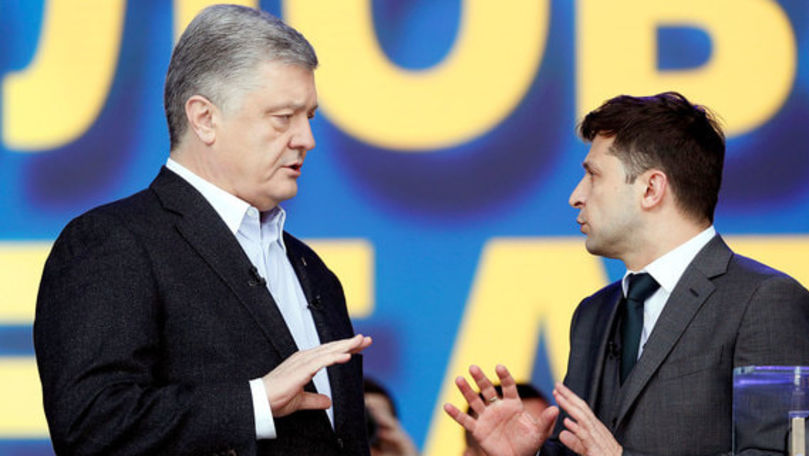 Zelenski și Poroșenko s-au insultat public înainte de al doilea scrutin