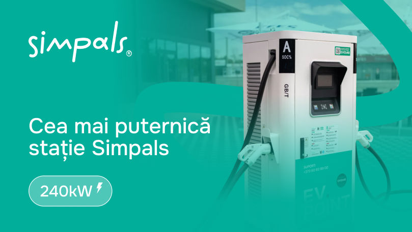 Simpals a deschis la Sculeni o stație ultra-fast de 240 kW
