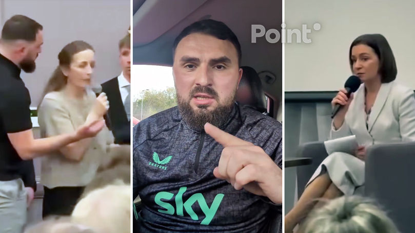 Мужчина, мешавший активистке на встрече с Санду: Я провел расследование, она вела пропаганду РФ.