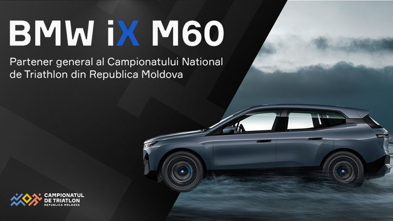 Noul BMW iX M60, partener general al Campionatului Național de Triathlon