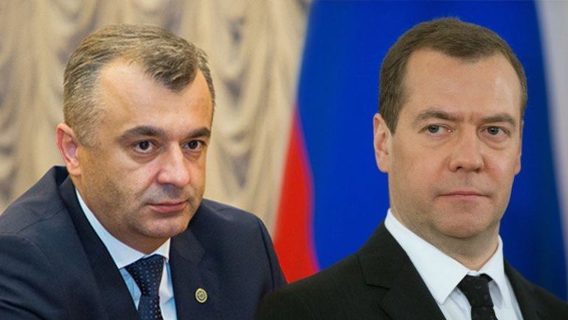Premierul Ion Chicu, felicitat de omologul său rus Dmitrii Medvedev