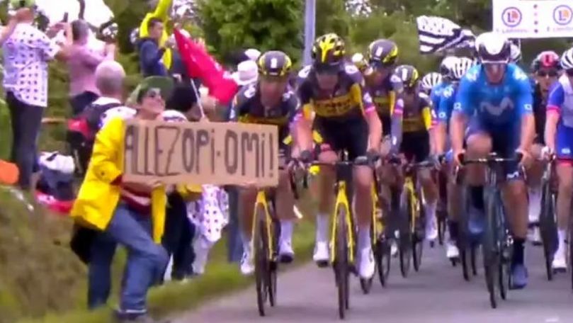 Фанатка с плакатом спровоцировала массовую аварию на «Тур де Франс».