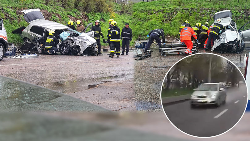 Șoferul Toyotei, surprins cu viteză înainte de accidentul cu troleibuzul