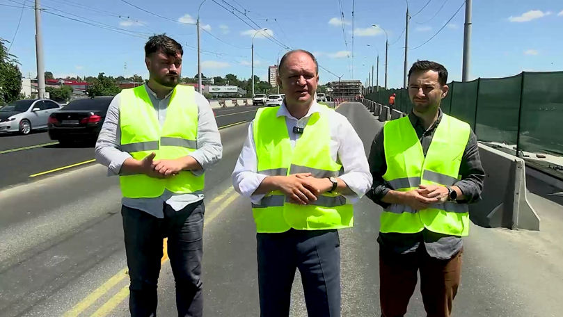 Ceban: Podul Mihai Viteazul a fost deschis pentru circulația rutieră