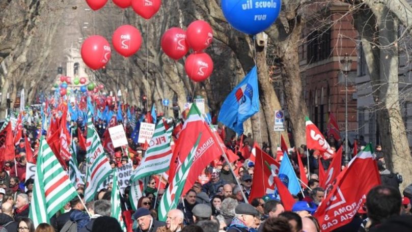 Italia: 200.000 de oameni au protestat împotriva guvernului populist