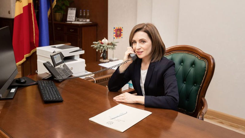 Maia Sandu îl felicită pe Nicușor Dan cu ocazia învestirii: Mult succes