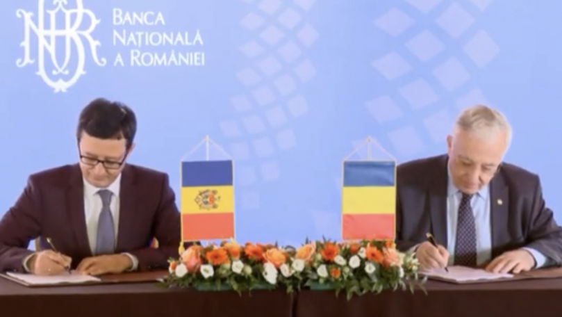 Băncile centrale din Moldova și România au semnat un acord de cooperare