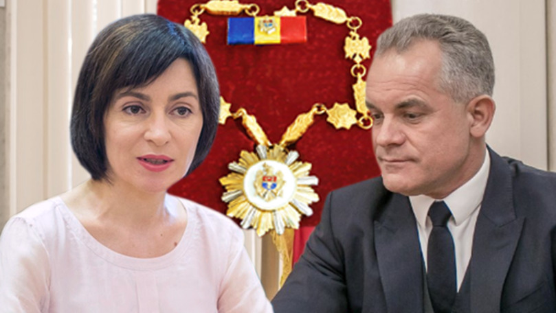 Санду: "Орден Республики" у Плахотнюка нужно отозвать, он издевался над людьми. Коллаж: Point.md