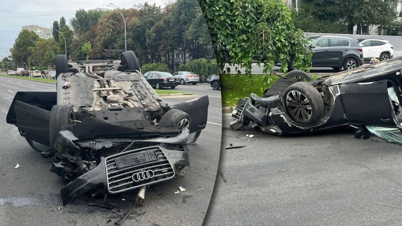 Accidentul de la Botanica: Momentul în care șoferul încearcă să fugă