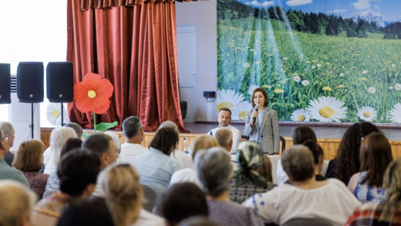 Maia Sandu, în vizită de lucru la Strășeni. Subiectele abordate