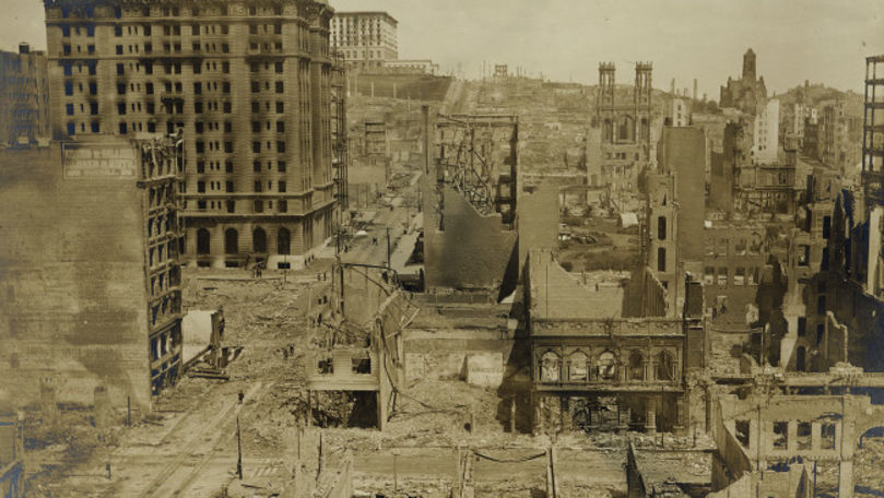 Imagini rare cu dezastrul produs de cutremurul din 1906 în San Francisco