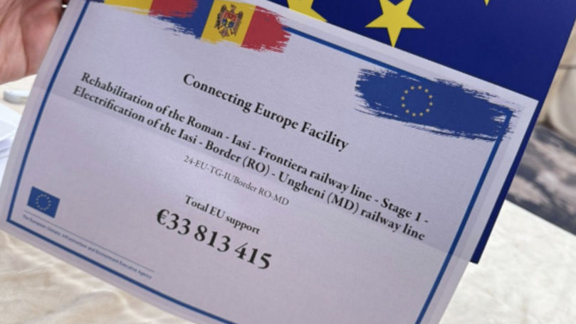 ЕС выделил Молдове и Румынии 34 млн евро на электрификацию ж/д линии Яссы–Унгены.