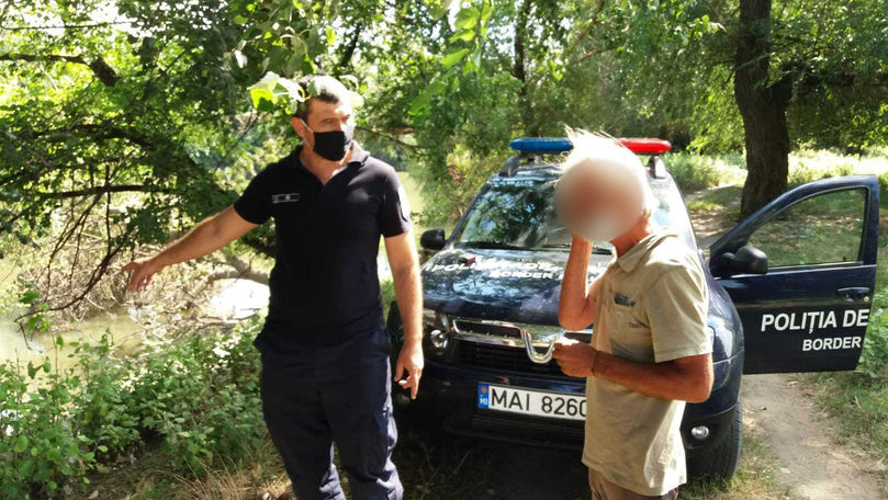 Un moldovean fără acte a încercat să treacă frontiera înot