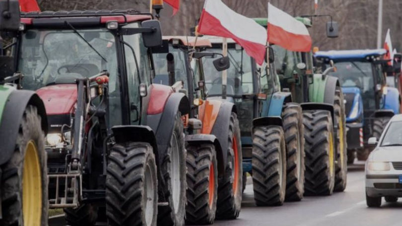 Fermierii polonezi protestează din nou la granița cu Ucraina