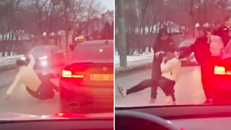 Bătaie între doi șoferi de BMW: Poliția caută persoanele implicate