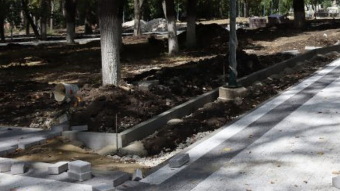 Construcția noului parc din Călărași. Care este stadiul lucrărilor