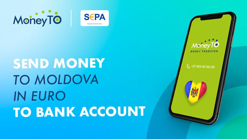 MoneyTO a lansat transferuri către Moldova pe conturi bancare în euro Ⓟ