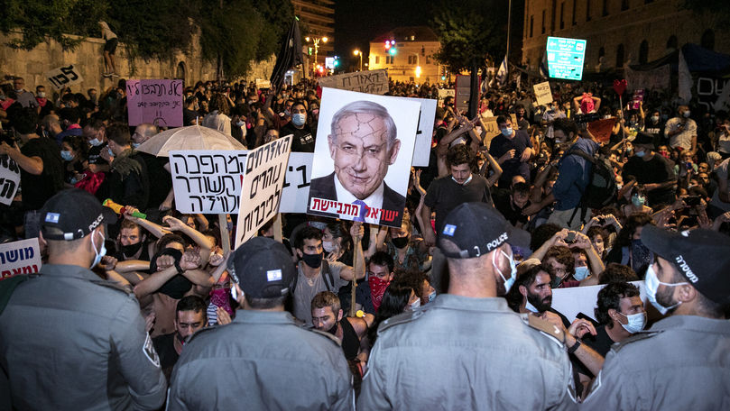Proteste în Israel împotriva premierului: 12 protestatari, arestați