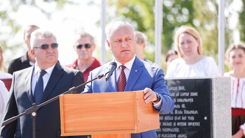 Dodon a participat la ceremonia deschiderii Memorialului din Răscăieți