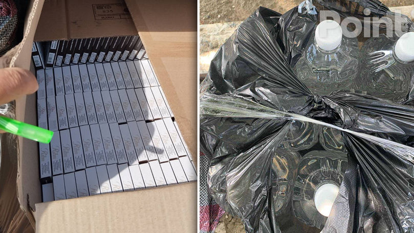 Пограничники изъяли 22 400 сигарет и 46 литров алкоголя.