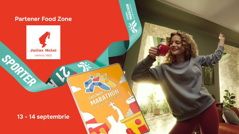 Julius Meinl – partener la Chisinau Marathon by maib | Mastercard 2025 Ⓟ