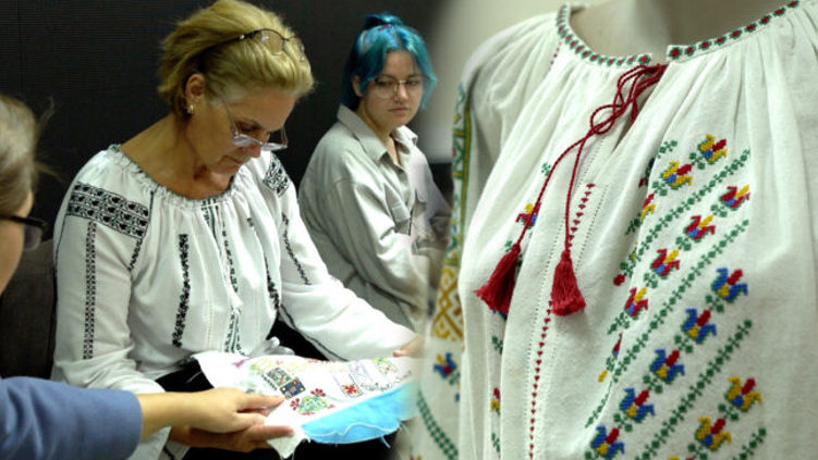 Творческая мастерская в Бельцах учит шить и вышивать традиционные рубашки.