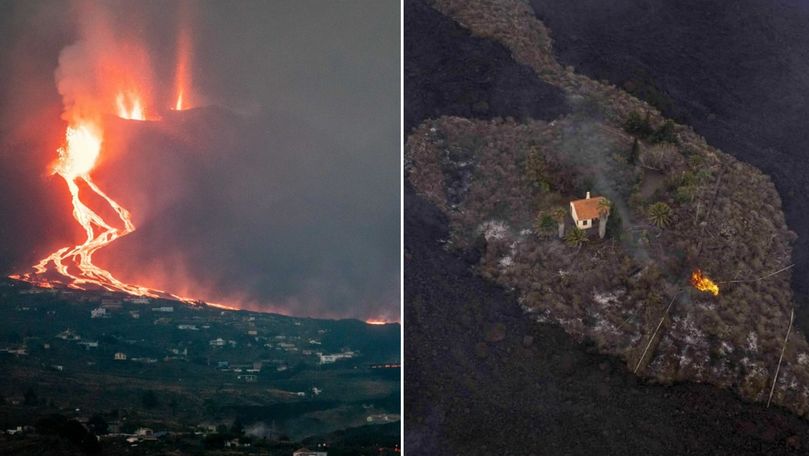 Casa miracol din La Palma care a scăpat inițial de infern, distrusă