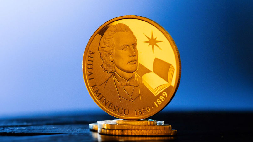 Un simbol al limbii române: Moneda „Mihai Eminescu”, lansată de BNM