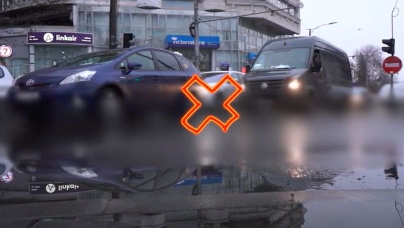 Reguli de circulație sau nu prea? Imagini surprinse la o intersecție