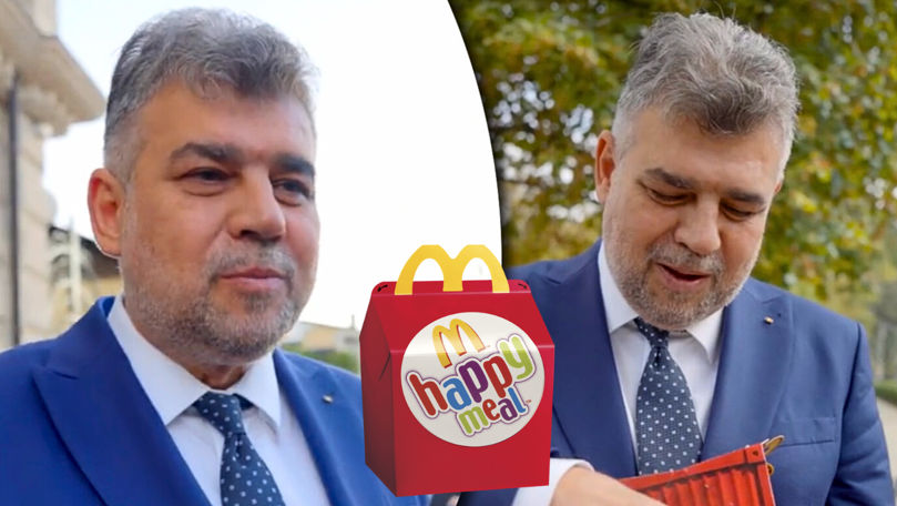 Ciolacu a mâncat la McDonald’s Chișinău. Ce surpiză a avut în Happy Meal