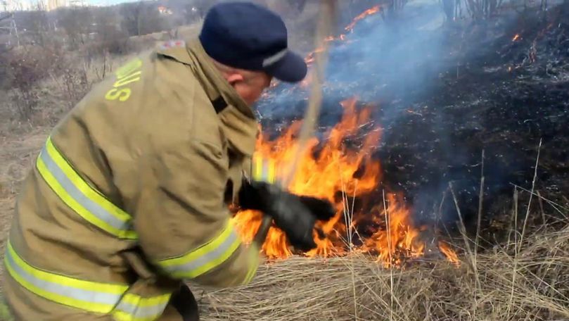 IGSU: Peste 60 incendii de vegetație s-au produs în ultimele 24 de ore