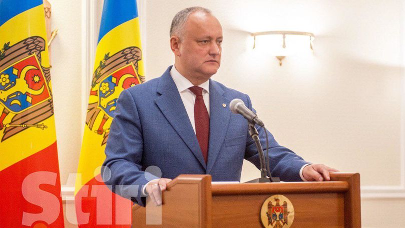 Dodon: Nu văd șanse pentru crearea unei majorități parlamentare