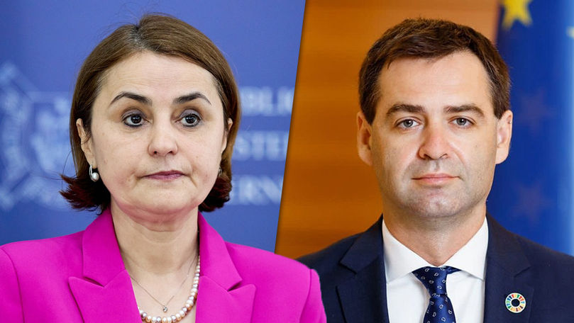 Нику Попеску и Луминица Одобеску провели телефонный разговор. Коллаж Point.md.