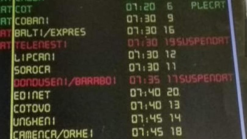 Rute spre Telenești și Dondușeni, anulate pentru alegătorii din Chișinău