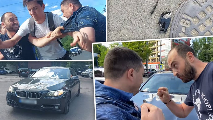 Bătaie între șoferul unui BMW și un activist StopHam: Eu te calc