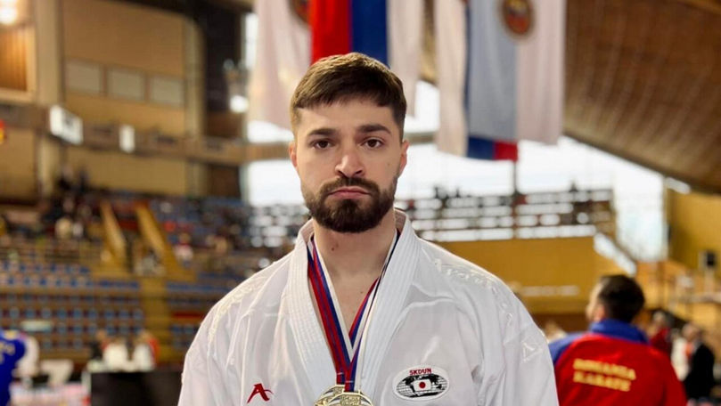 Vitalii Spînu a devenit triplu campion mondial la Karate Shotokan