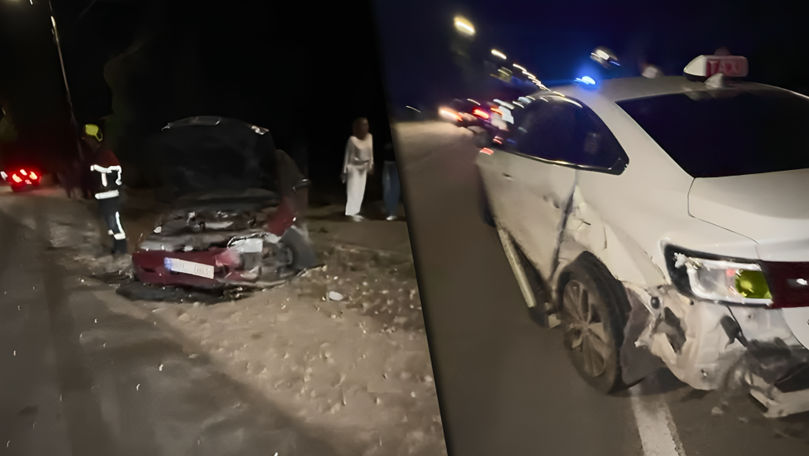 Ialoveni: Accident în lanț cu implicarea a trei mașini. Ce spune Poliția