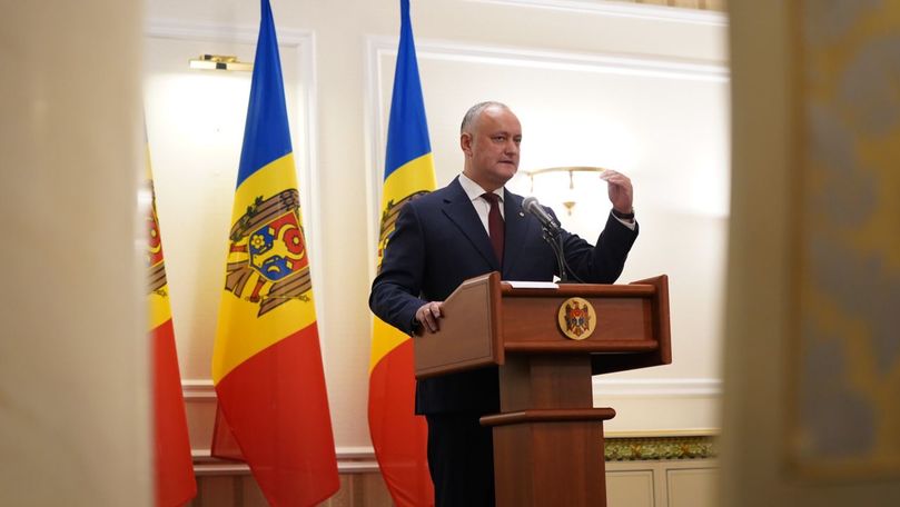 Dodon anunță consultări pentru formarea unei noi majorități parlamentare