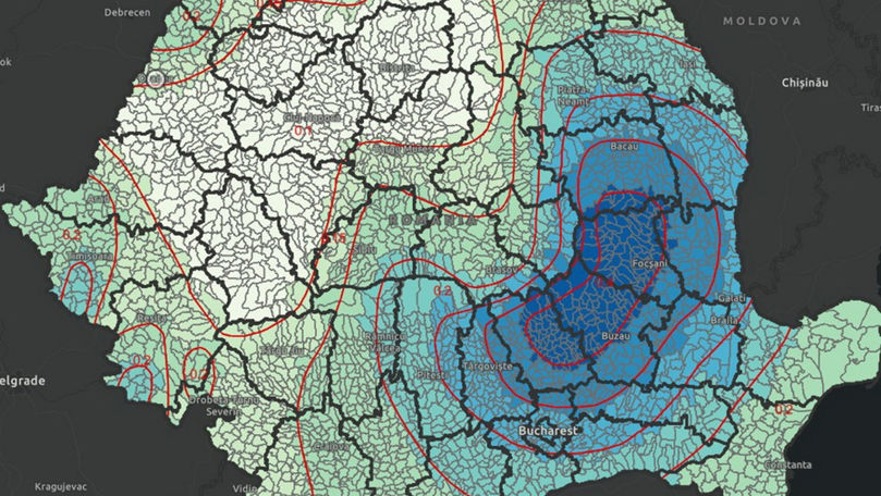 România a lansat prima hartă virtuală cu localitățile cu risc seismic