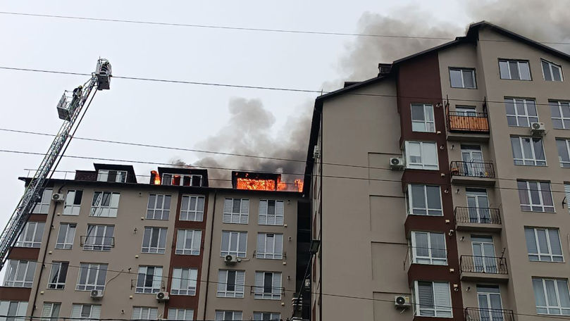 IGSU a stabilit cauza preliminară a incendiului din Durlești
