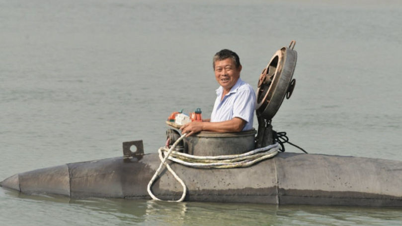 Povestea pensionarului chinez care şi-a construit singur un submarin