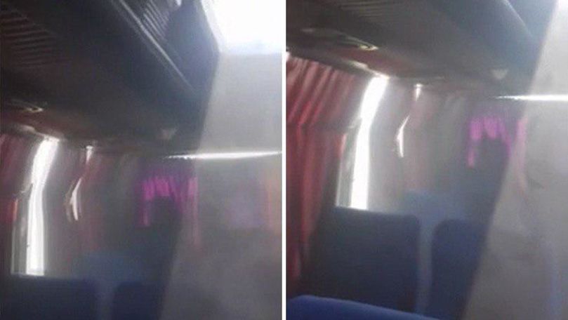 Autobuz de pe ruta Făleşti-Chişinău, plin şi cu fum, şi cu pasageri