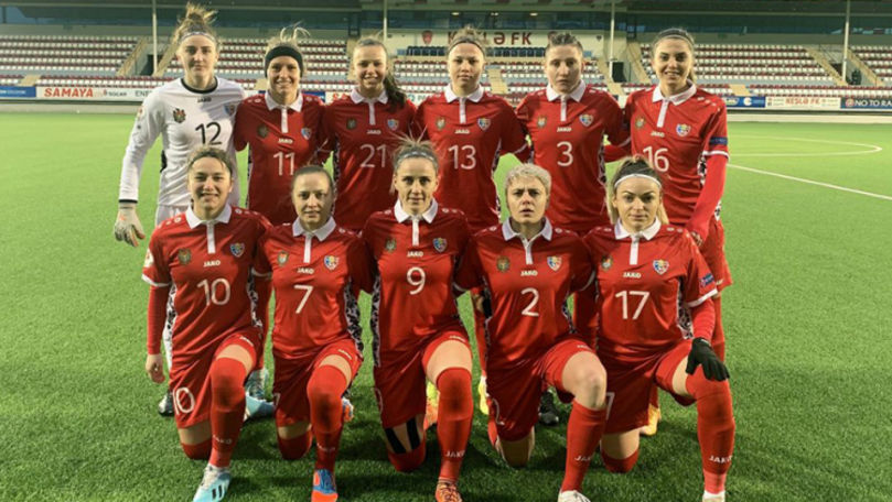 Naționala feminină de fotbal a pierdut meciul cu Azerbaidjan
