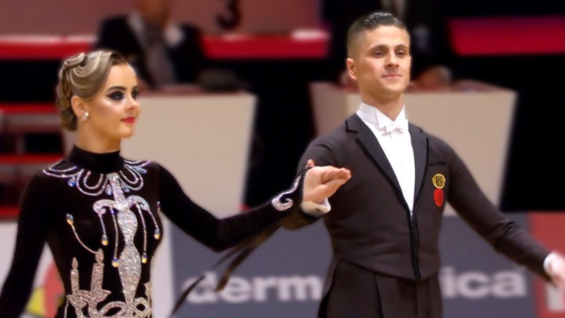 Aur pentru dansul sportiv din țară: Perechea ce a strălucit la Stuttgart