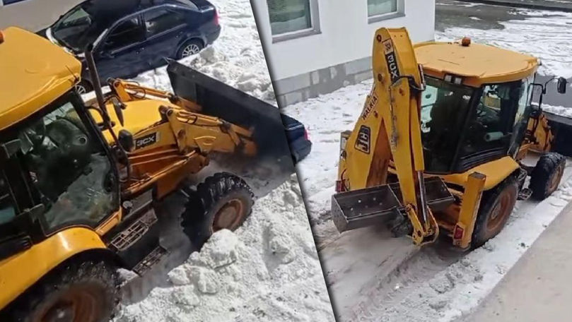 Autoritățile spaniole au scos excavatoarele pentru a îndepărta grindina