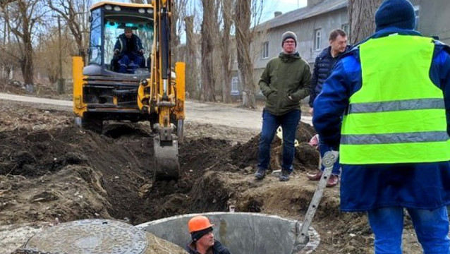 При поддержке ЕС в Единцах идут работы по улучшению водоснабжения.