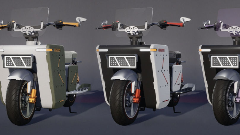 Альтернатива автомобилю: Toyota показала оригинальный электроскутер с багажником.