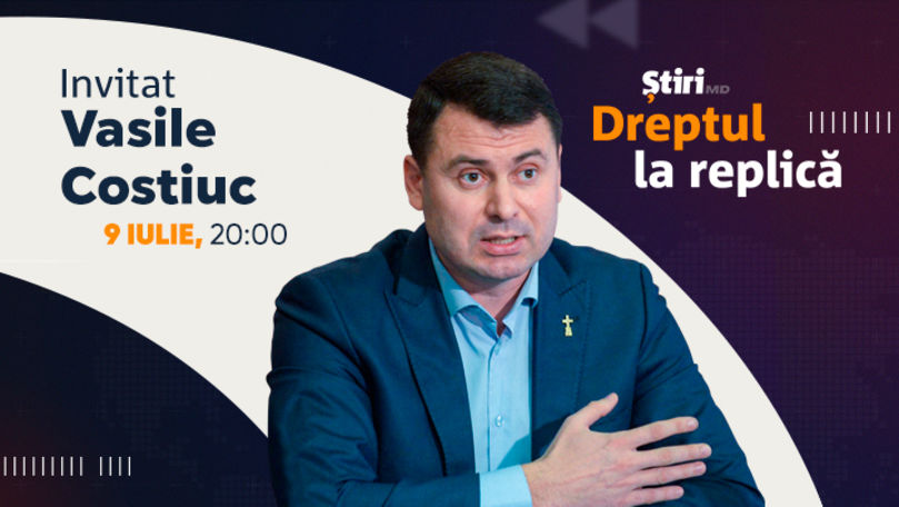 Vasile Costiuc, invitatul emisiunii Dreptul la Replică de la Știri.md