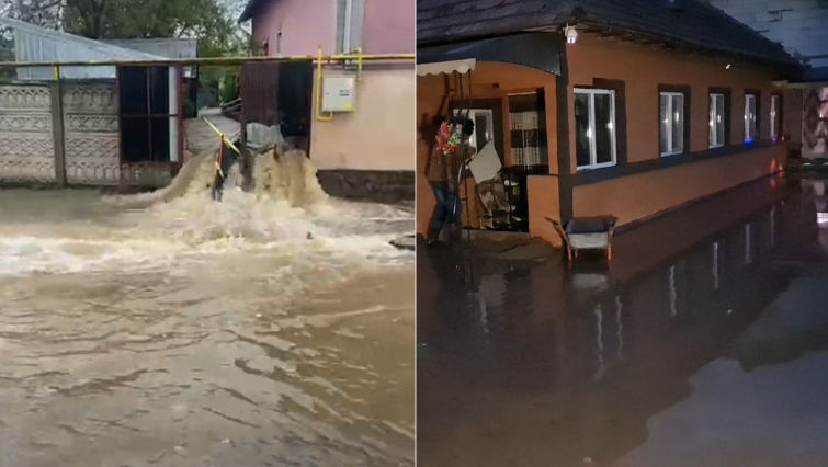 Furtuna a făcut prăpăd la Dolj: Gospodării inundate și drumuri blocate